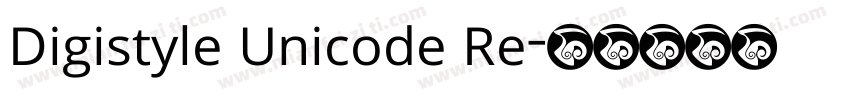 Digistyle Unicode Re字体转换